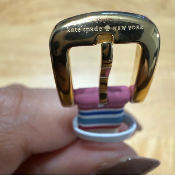Kate Spade Gold Watch with Striped Band - Picture 5 of 5